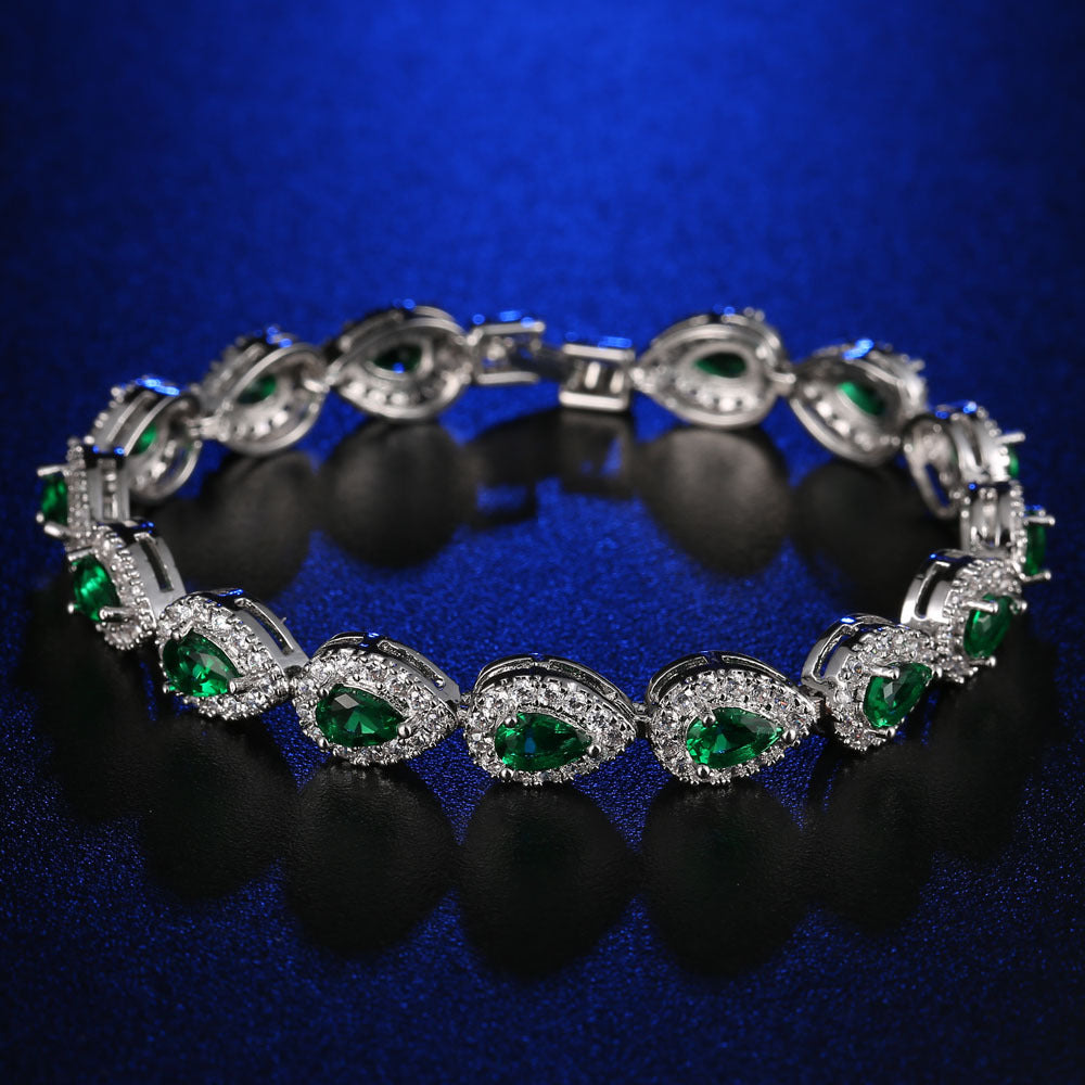 AAA Zircon Bracelet with Micro-Set Copper Jewelry Main Stone Bracelet