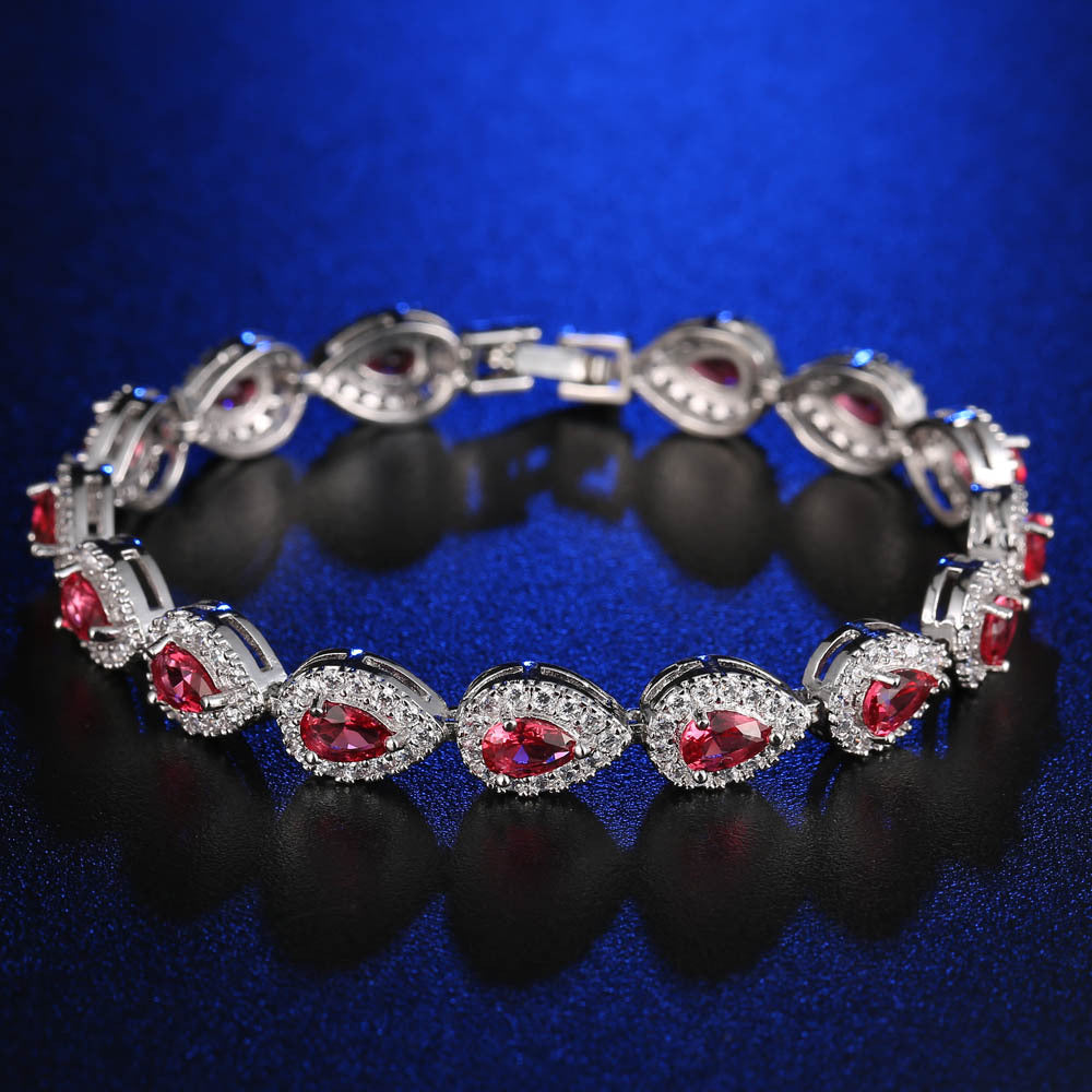 AAA Zircon Bracelet with Micro-Set Copper Jewelry Main Stone Bracelet