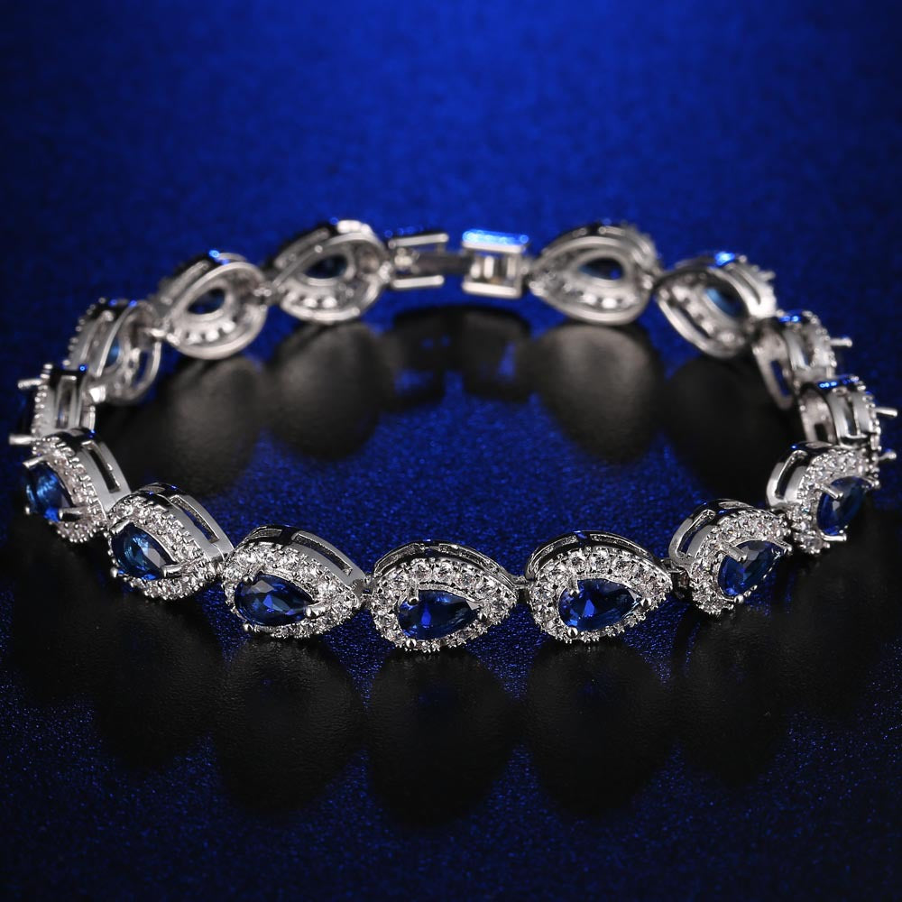 AAA Zircon Bracelet with Micro-Set Copper Jewelry Main Stone Bracelet
