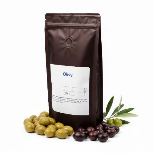 Cafene Blue s kávovými zrny