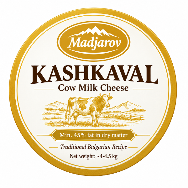 Kashkaval z kravského mléka „Madžarov“ 4,5 kg | HORECA