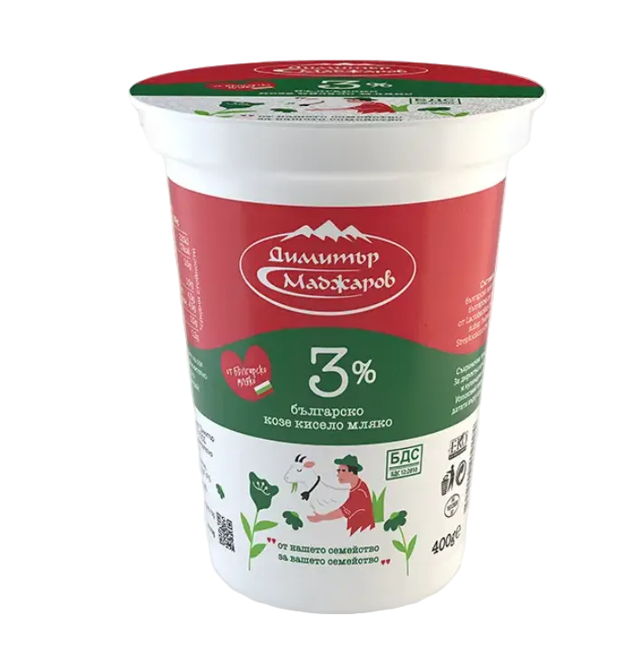 Bulharský farmářský kozí jogurt „Madžarov“ (originál) 400g