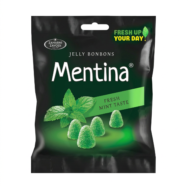 Mátové želé bonbony Mentina 80 g